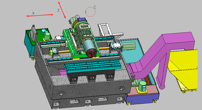 Machine tool structure diagram