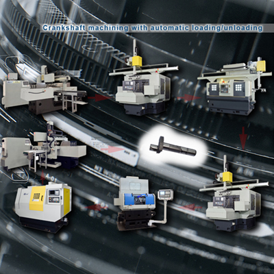 Crankshaft automatic machining line for freezer compressor