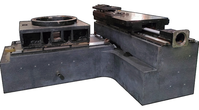 Granite base stands with low expansion coefficients,X/Z/C axis follow high precision encoder