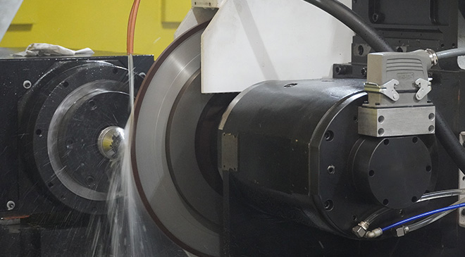 Motor spindle of grinding wheel