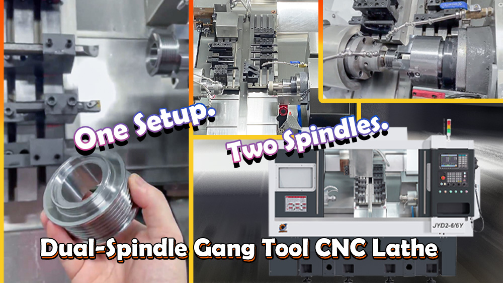 Dual-Spindle Gang Tool CNC Lathe: The Efficient Choice for High-Volume Small Parts Manufacturing