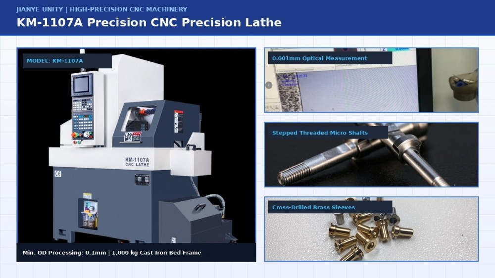 Redefining Micro-Precision Turning: Elevating Small-Component Manufacturing with the KM-1107 CNC Precision Lathe