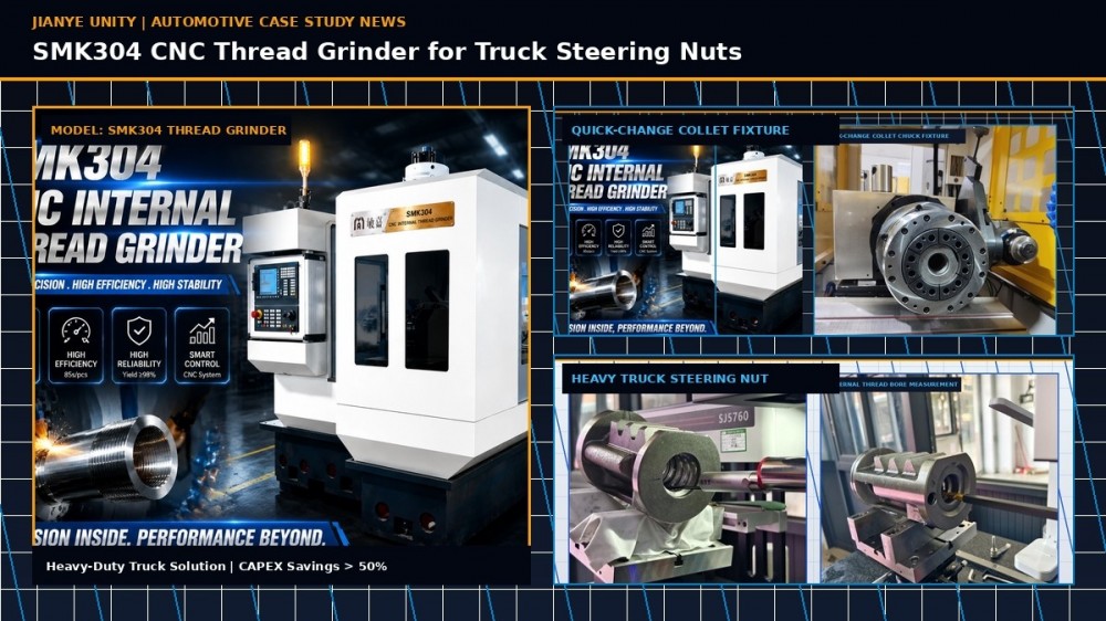 Precision Engineering for Heavy‑Duty Truck Steering Nuts: Custom SMK304 CNC Internal Thread Grinder for Eastern Europe, Over 50% CAPEX Savings